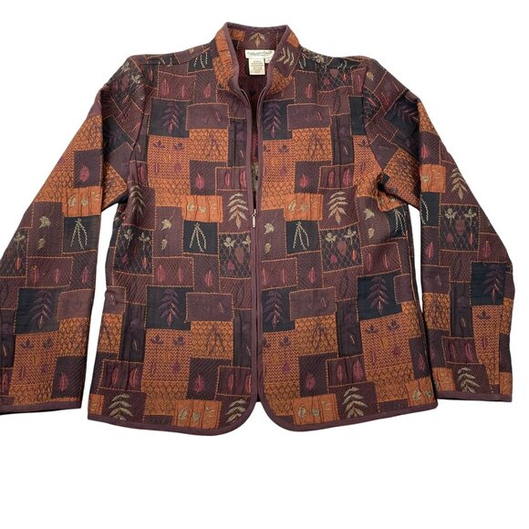 Coldwater Creek Women's Small Multicolor Patchwork Jacket - Picture 1 of 10